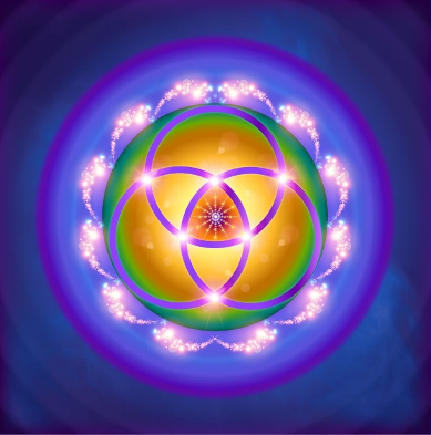 Divine Crystal image with red center